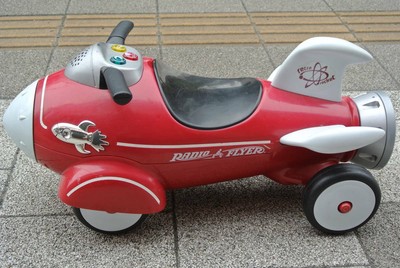 retro red tricycle